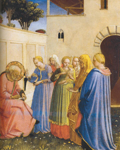 Fra Angelico "Aufnahme des Namens für die Taufe"
