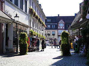 Michelstadt - Grosse Gasse mit Blick zum Marktplatz
