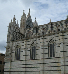 Siena - Duomo - Dom - Seitenansicht